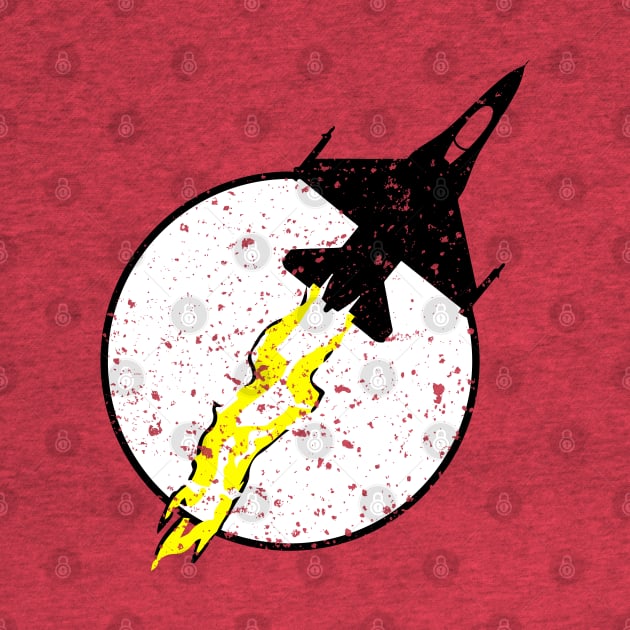 F-16 Fighting Falcon Thunder Logo by Mandra